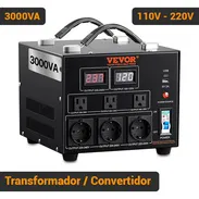 Transformador Convertidor de Voltaje VEVOR 3000VA 110V 220V Step Up Down Automático Negro 225$ - Img 55814554