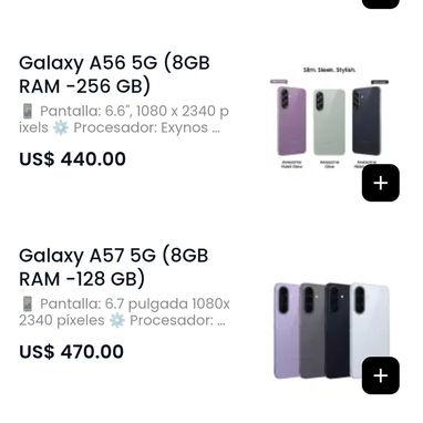 Telefonos variados (Samsung, Xiaomi, TCL..entre otros) con precios desde 105 USD. Nuevos en caja sellada. Damos garantía - 6/6