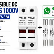 Portafusible DC 2 Polos 1000V con Fusibles 32A y Led Indicador para Sistemas Solares - Img 56423648
