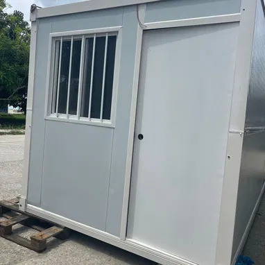 CASITA PREFABRICADA ESTRUCTURA DE ACERO FIRTIFICADA CON VENTANAS , PUERTA Y PISO. IDEAL PARA OFICINAS O PUNTO DE VENTASS - Img 122880467