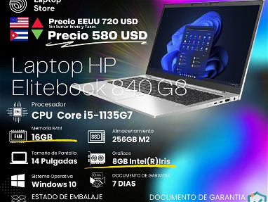 Laptop HP I5-11na /Laptop HP táctil/Laptop HP 16 Ram/ laptop Dell 12 GB video/Laptop RJ45 - Img 58855748