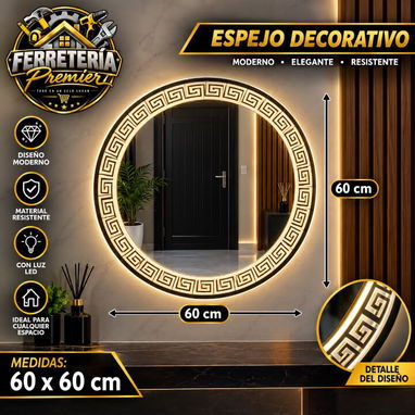 Espejos decorativos con luces led - 2/5