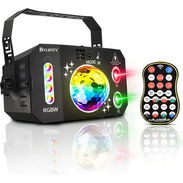 Luces Laser Dj Bylifity® Dj Disco Stage Luces De Fiesta, Luz Láser, Led Activadas Por Sonido Láser Rgb Flash Proyector - Img 51389140
