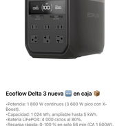 ⚡ Ecoflow Delta 3 – Nueva en caja Potencia continua de 1 800 W (3 600 W pico), batería LiFePO4 de larga duración y rec - Img 57557046