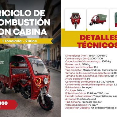 TRICICLOS ELÉCTRICOS Y DE COMBUSTIÓN– Pasajeros y Carga - 3/3