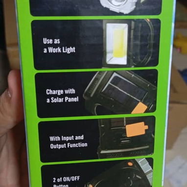 Lampara Solar 25w 1500mah 6 a 8 horas Nuevas en caja calidad y garantia no dude en llamar - Img 110020610