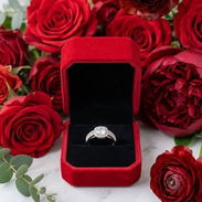 Anillos de compromiso de mujer nuevos plata 925.Vienen sin la cajita - Img 57499998