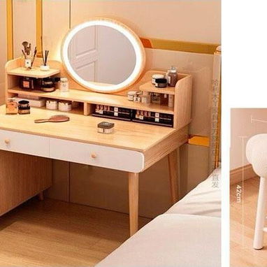 Mesas Vanity con espejo y banqueta. - Img 122483738