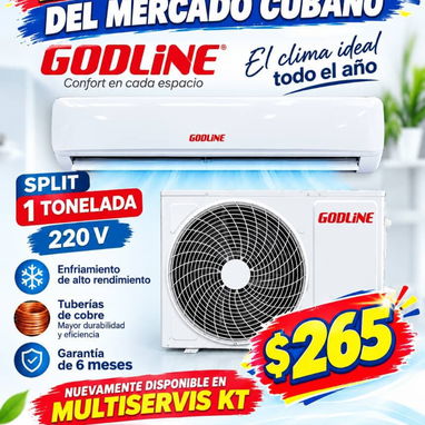 Split convencional Godline 1 tonelada 220v nuevo - 2/2