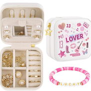 Joyero de viaje, con pulsera regalo de Taylor Merch, color rosa - Img 54975729