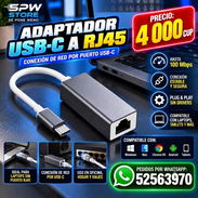 ADAPTADOR USB-C A RJ45 – CONEXIÓN DE RED POR CABLE - Img 57715950