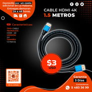 CABLE HDMI 4K 2.0V 1.5M. TENEMOS MENSAJERÍA CON FACTURA Y GARANTÍA. TLF 54833699 - Img 57989427