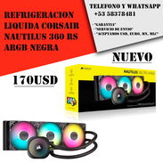 Refrigeracion Liquida Corsair Nautilus 360 RS ARGB Negra "Nuevo Sellado" - Img 52577272