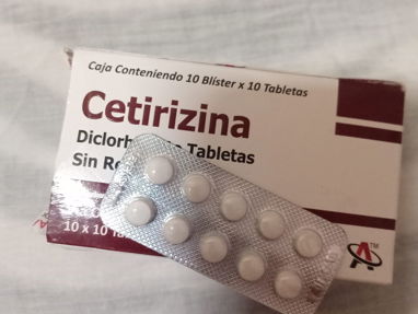 Antihistamínicos cetirizina 10mg// Loratadina 10mg// Clorferamina 4mg  52598572 - Img 52988885