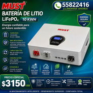 BATERÍA MUST LiFePO₄ – 10,24 kWh 🔋 51,2 V / 200 Ah - Img 56968872