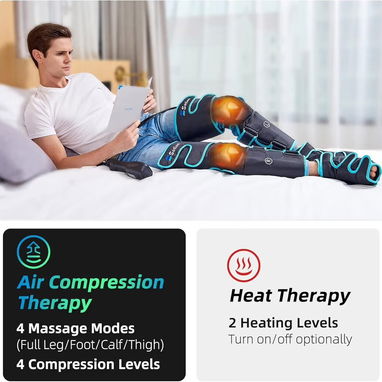 Masajeador de compresión de piernas con calor - Img 125809179