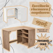 Escritorio Esquinero. Escritorio Rinconera. Buró Esquinero. Buró Rinconera. Mesa de computadora. Mesa de trabajo. - Img 55156542