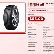 NEUMÁTICO NEXEN N'PRIZ 215/65R15 96H . - Img 57565891