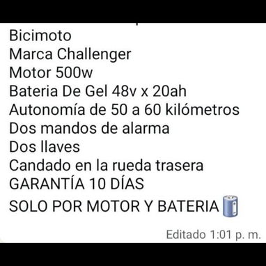Venta de bicimotos en la habana - Img 123439564