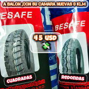 GOMAS DE TRICICLOS 12 x 400 NUEVAS A BALON CON SU CAMARA EXTRA DE REPUESTO EN 2 MODELOS: 🟠REDONDAS Y 🟧CUADRADAS🛒💯🛒 - Img 53157534
