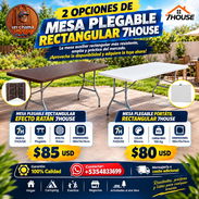 🛒 2 OPCIONES 🛒 DE MESA PLEGABLE RECTANGULAR 7HOUSE. TENEMOS MENSAJERÍA CON FACTURA Y GARANTÍA. 📲 54833699 - Img 57946078
