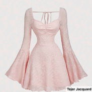 Vestido rosa pálido, Talla M - Img 55842152