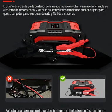 Cargador de bateria 12v 20A 24v 10A - 4/8