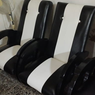 Sillones de madera capitoneados - 7/9