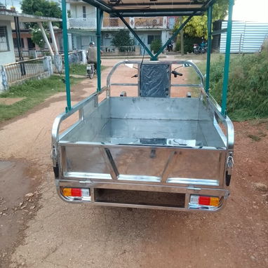 TRICICLO DE ACERO NÍQUEL CON PANEL SOLAR INCLUIDO - 5/5