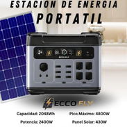 Estacion de energia 2400w pico 4800w con panel 430w - Img 56208308