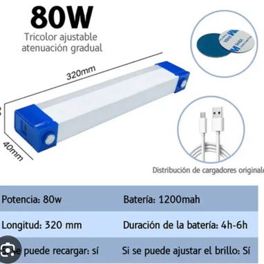 Iluminación recargable // lámparas led con panel solar // bombillos con baterías de litio // lámparas 80 watts - Img 124062287