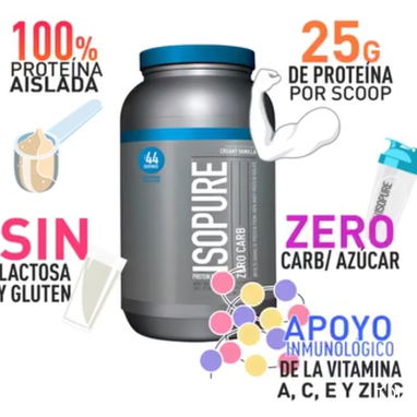 26usd WHEY PROTEN ISOPURE PROTEÍNA DE ALTA CALIDAD 56799461 - Img 74349187