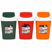 🗑️✨ PAPELERA PLÁSTICA CON TAPA BASCULANTE 12L ✨🗑️ - Img 57851151