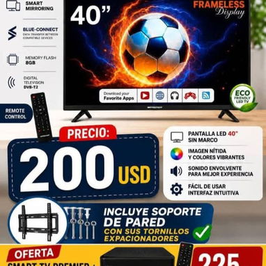 Smart TV marca Premier ✅️ Full HD.Accesorios incluídos - Img 123348031