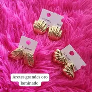Aretes de oro laminado 🌟 - Img 57896050