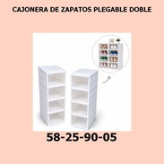 CAJONERA DE ZAPATOS PLEGABLE DOBLE - Img 55728397