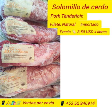 Carne de cerdo (Masas ,sellado, importado. Pechuga de pollo solomillo de cerdo importado. - 4/4