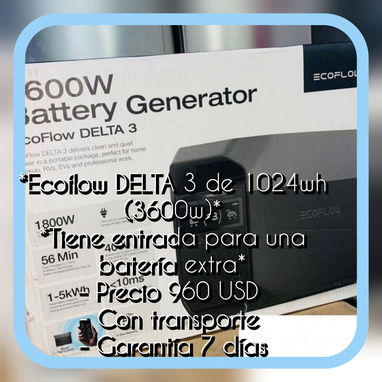 ⚡ Estaciones de Energía EcoFlow – Baterías portátiles, cargador intelig. Modelos y capacidades – Ideal para apagones 🔋 - 2/7