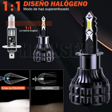 H1 LED CHIP CSP 3570 DE ALTO BRILLO PAREJA - 2/4