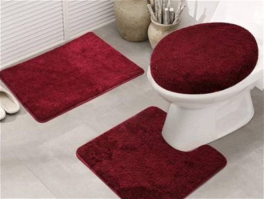 Juegos de 3 alfombras de baño e hisopos - Img 66205814