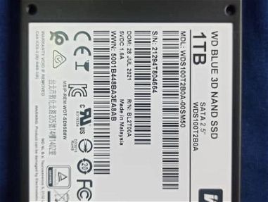 ❗❗ REBAJA ❗❗ SSD 1TB WESTERN DIGITAL BLUE - CASI NUEVO - FUNCIONANDO OK - EN  50 USD O AL CAMBIO - Img main-image