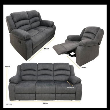 Butacas reclinables, juegos de sala de lujo, sofa cama,sofa con reposapies, sofa en L - Img 117239879