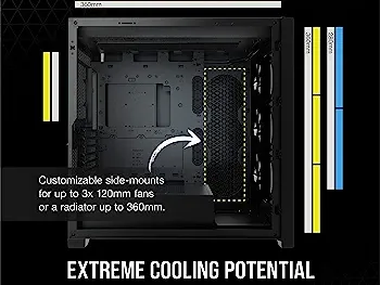 Corsair iCUE 5000X RGB - Gabinete inteligente ATX semitorre para PC con vidrio templado, color negro Esta Nuevesito - Img 65757350
