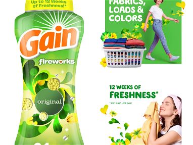 Productos de aseo para lavar: detergentes y aromatizantes de ropa Downy, gain y dreft - Img 66550088