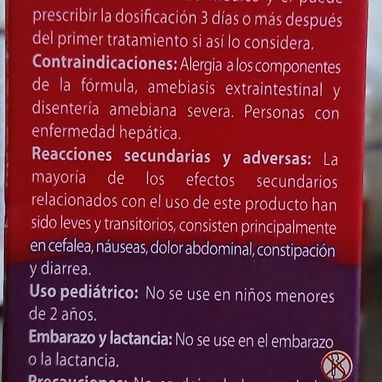 Quinfamida/ Albendazol, Farmiver en suspensión Pediátrico frasco de 10ml vence marzo 2028 - 2/3