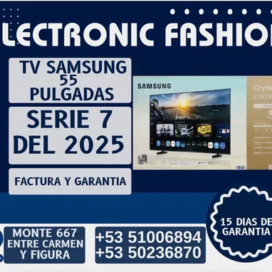 ✅TELEVISOR SMART TV SAMSUNG 65 PULGADAS" SERIE 7 2025 620USD ✅TELEVISOR SMART TV SAMSUNG 55 PULGADAS SERIE 7 2025 450USD - Img 122924562