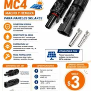 Conectores MC4 para paneles solares. 2 USD la pareja - Img 56802462