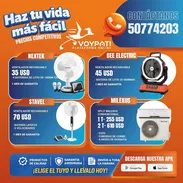 Ventilador recargable, Split, lavadora, nevera, plancha, sandwichera, cafetera, calentador, ducha, cocina, infrarroja - Img 55414365