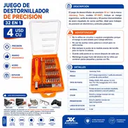 🔧 JUEGO DE DESTORNILLADOR DE PRECISIÓN 32 EN 1  💰 - Img 56865833