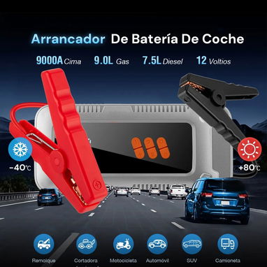 Arrancador de batería de auto portátil 9000a inflador de neumáticos - Img 118066885